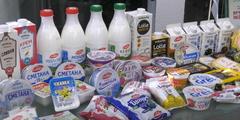Результаты надзорных мероприятий  при реализации молочной продукции